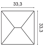Декоративная панель Orac W106 (33.3x33.3x2.9 см) в Салавате