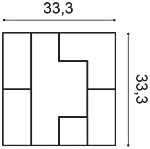Декоративная панель Orac W103 (33.3x33.3x2.5 см) в Салавате