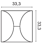 Декоративная панель Orac W107 (33.3x33.3x2.9 см) в Салавате