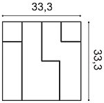 Декоративная панель Orac W102 (33.3x33.3x2.5 см) в Салавате