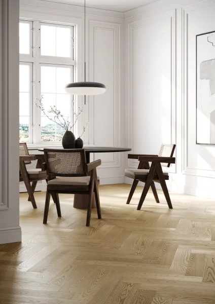 Паркетная доска Quartz Parquet Английская Ёлка Дуб Шампань 33-414 в Салавате