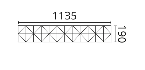 Декоративная панель NMC Arstyl Pyramid (113.5x19x1.8 см) в Салавате
