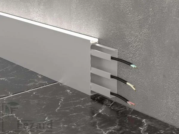 Алюминиевый плинтус Fezard Кабельный ALP-G80-LA Алюминий 80*15*2500 мм в Салавате