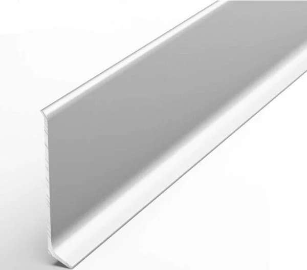 Алюминиевый плинтус Bonkeel ПЛ60 501л Серебро Люкс (58,5х11,2х2500мм) в Салавате