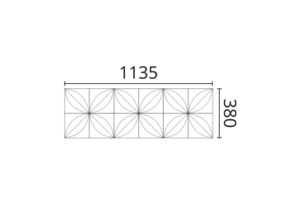 Декоративная панель NMC Arstyl Flower (113.5x38x2.8 см) в Салавате
