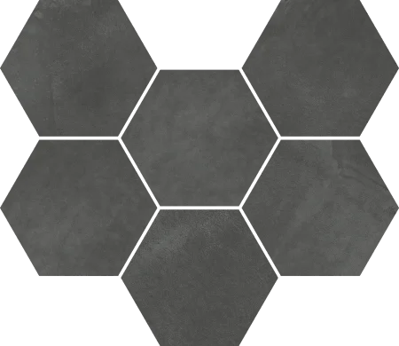 Керамогранит Italon Континуум Петрол Мозаика Гексагон (Натуральная 25х29) в Салавате