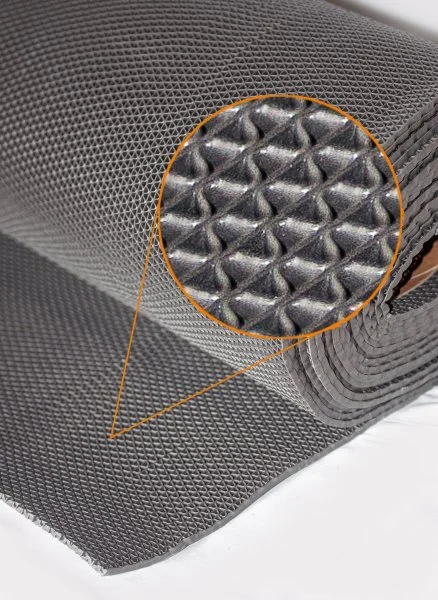 Грязезащитное рулонное покрытие ЗигЗаг Серый 5 мм (1,2 м) Китай в Салавате