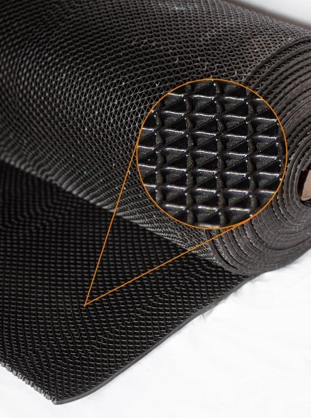 Грязезащитное рулонное покрытие ЗигЗаг Черный 5 мм (0,9 м) Китай в Салавате