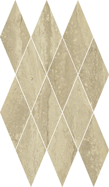 Керамогранит Italon Шарм Эдванс Травертино 28х48 мозаика Даймонд (Люкс) в Салавате