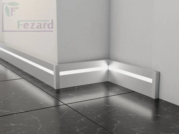 Алюминиевый плинтус Fezard Кабельный ALP-G80-LF Алюминий 80*15*2500 мм в Салавате