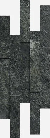 Керамогранит Italon Скайфолл Неро Брик 3D (Патинированная, 28х78) в Салавате
