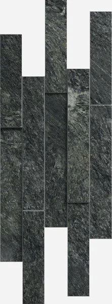 Керамогранит Italon Скайфолл Неро Брик 3D (Патинированная, 28х78) в Салавате