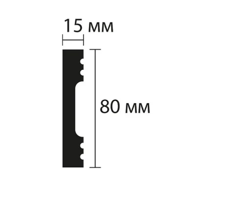 Плинтус NMC Wallstyl FD8 (80х15х2000 мм) в Салавате