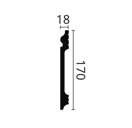 Плинтус NMC Wallstyl FL17 (170х18х2000 мм) в Салавате