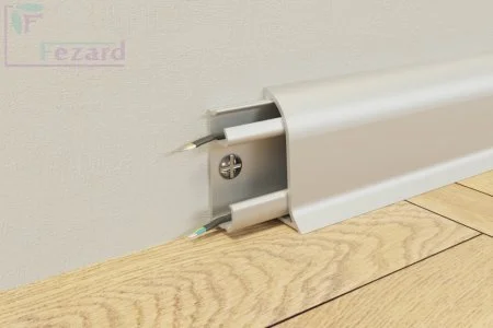 Алюминиевый плинтус Fezard Серебро 43х22х2,5м в Салавате