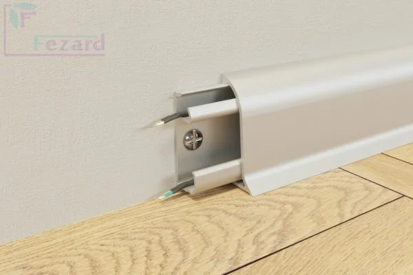 Алюминиевый плинтус Fezard Серебро 43х22х2,5м в Салавате