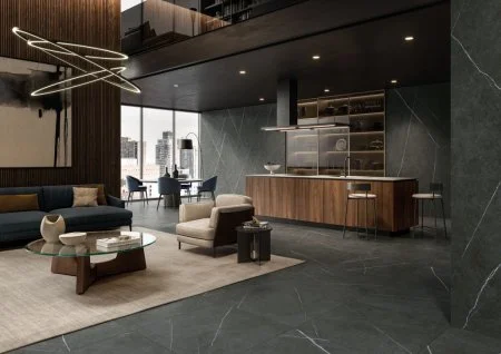 Керамогранит Italon Метрополис Империал Блэк 120х278 (Натуральная и Реттифицированная) в Салавате