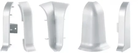 Угол наружный для плинтуса ALP-C43 Серебро (ПВХ) в Салавате