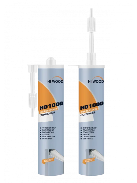 Монтажно-стыковочный клей HiWood HD1000 Белый 280 ml в Салавате