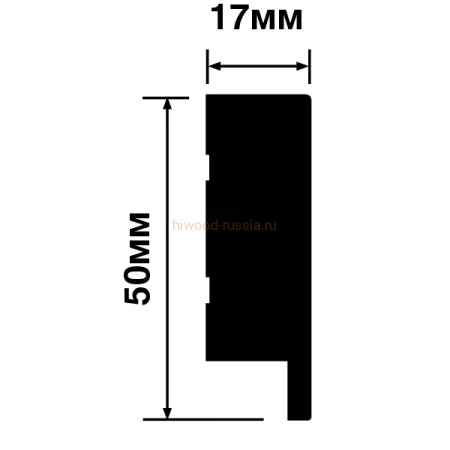 Финишный молдинг LF1 GR15K (50х17х2700мм) в Салавате