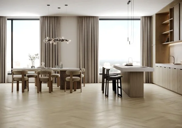 Паркетная доска Quartz Parquet Английская Ёлка Дуб Испанский 33-404 в Салавате