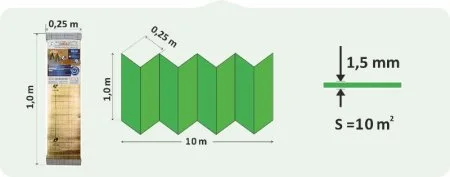 Подложка Солид 1,5мм для LVT ANTI SLIP (10м2) в Салавате