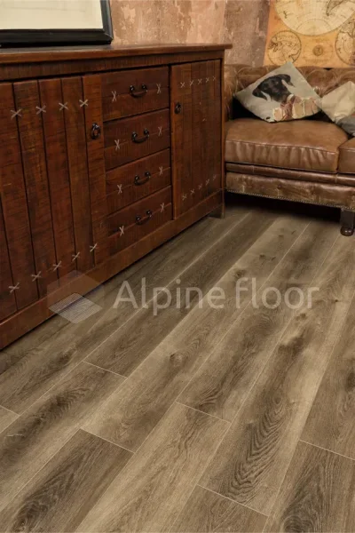Кварц-виниловая плитка Alpine Floor Premium XL Дуб Коричневый ЕСО 7-9, 8 мм. 43 класс в Салавате