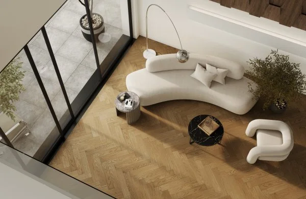 Паркетная доска Quartz Parquet Английская Ёлка Дуб Рустикальный 33-410 в Салавате