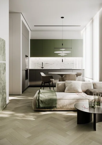 Паркетная доска Quartz Parquet Штучный паркет Дуб Лунный 44-1258-08 в Салавате