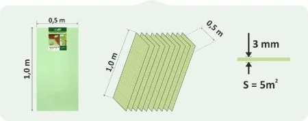 Подложка Солид 3мм листовая (5м2) в Салавате