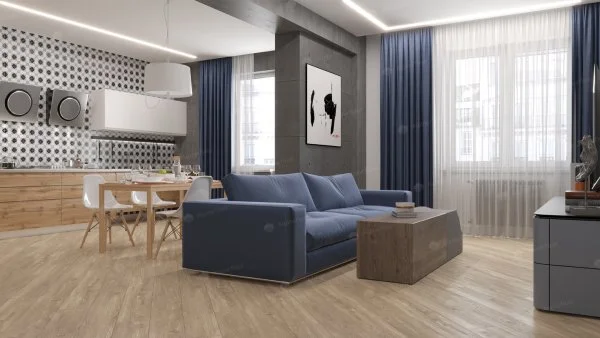 Каменно-полимерная плитка Alpine Floor Sequoia Секвойя Коньячная ECO 6-2, 4мм 43 класс в Салавате