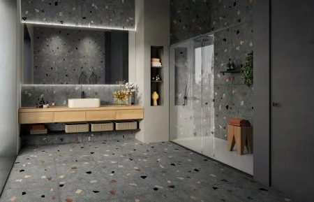 Керамогранит Coliseum Палладио Блэк 60х120 (Натуральный и Реттифицированный) в Салавате