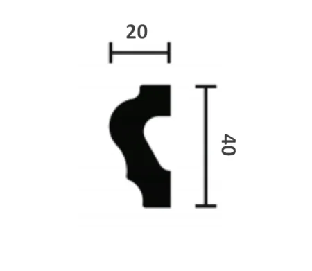 Молдинг NMC Wallstyl WL2 (40х20х2000 мм) в Салавате