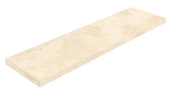 Керамогранит Coliseum Аурелия Уайт Ступень угловая левая (Натуральный, 33х120) в Салавате