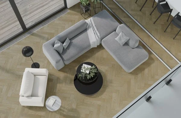 Паркетная доска Quartz Parquet Английская Ёлка Дуб Карельский 33-419 в Салавате