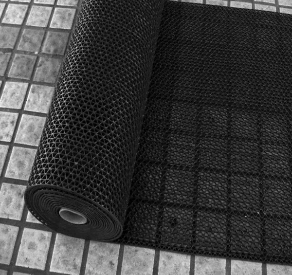 Грязезащитное рулонное покрытие ЗигЗаг Черный 5 мм (0,9 м) Китай в Салавате