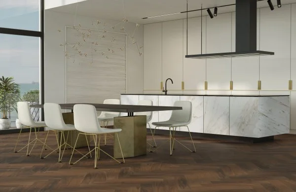 Паркетная доска Quartz Parquet Английская Ёлка Орех Американский 33-400-29 в Салавате