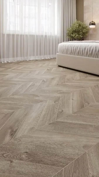 Кварц-виниловая плитка Alpine Floor Chevron Дуб Натур. Отбеленный ECO 20-3 (2,5 мм. 43 класс) в Салавате