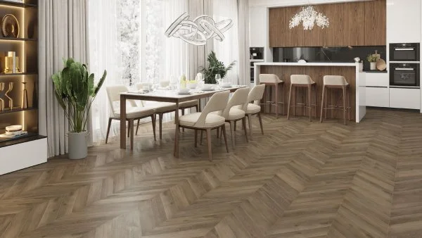 Кварц-виниловая плитка Alpine Floor Chevron Дуб Насыщенный ECO 20-4 (2,5 мм. 43 класс) в Салавате