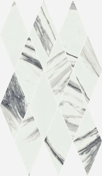 Керамогранит Italon Шарм Делюкс Статуарио Фантастико 28х48 мозаика Даймонд (Люкс) в Салавате