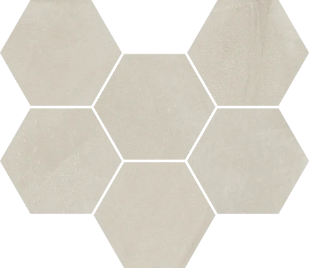 Керамогранит Italon Континуум Пьюр Мозаика Гексагон (Натуральная 25х29) в Салавате