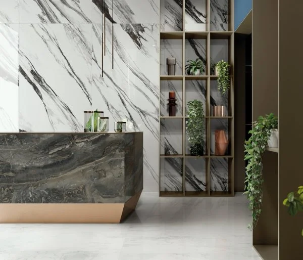 Керамогранит Italon Шарм Делюкс Бьянко Микеланджело 80х160 (Люкс и реттифицированная) в Салавате