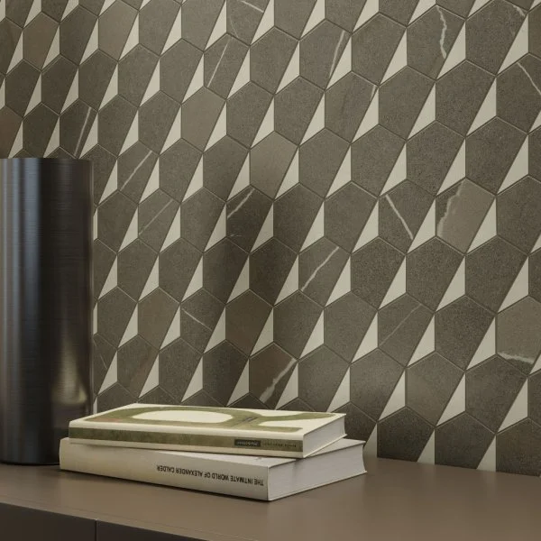 Керамогранит Italon Метрополис Мозаика Гексакон Ворм 25.4x31 (Натуральная) в Салавате