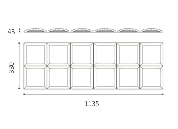 Декоративная панель NMC Arstyl Square (113.5x38x3 см) в Салавате